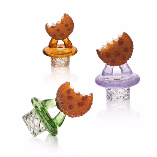 Esigo Tampa de Carpa de Vidro de Alta Qualidade Acessórios para Fumar Bolo Muffin